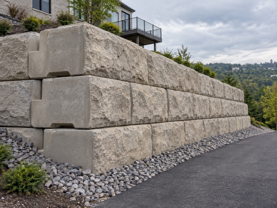 Redi-Rock retaining wall